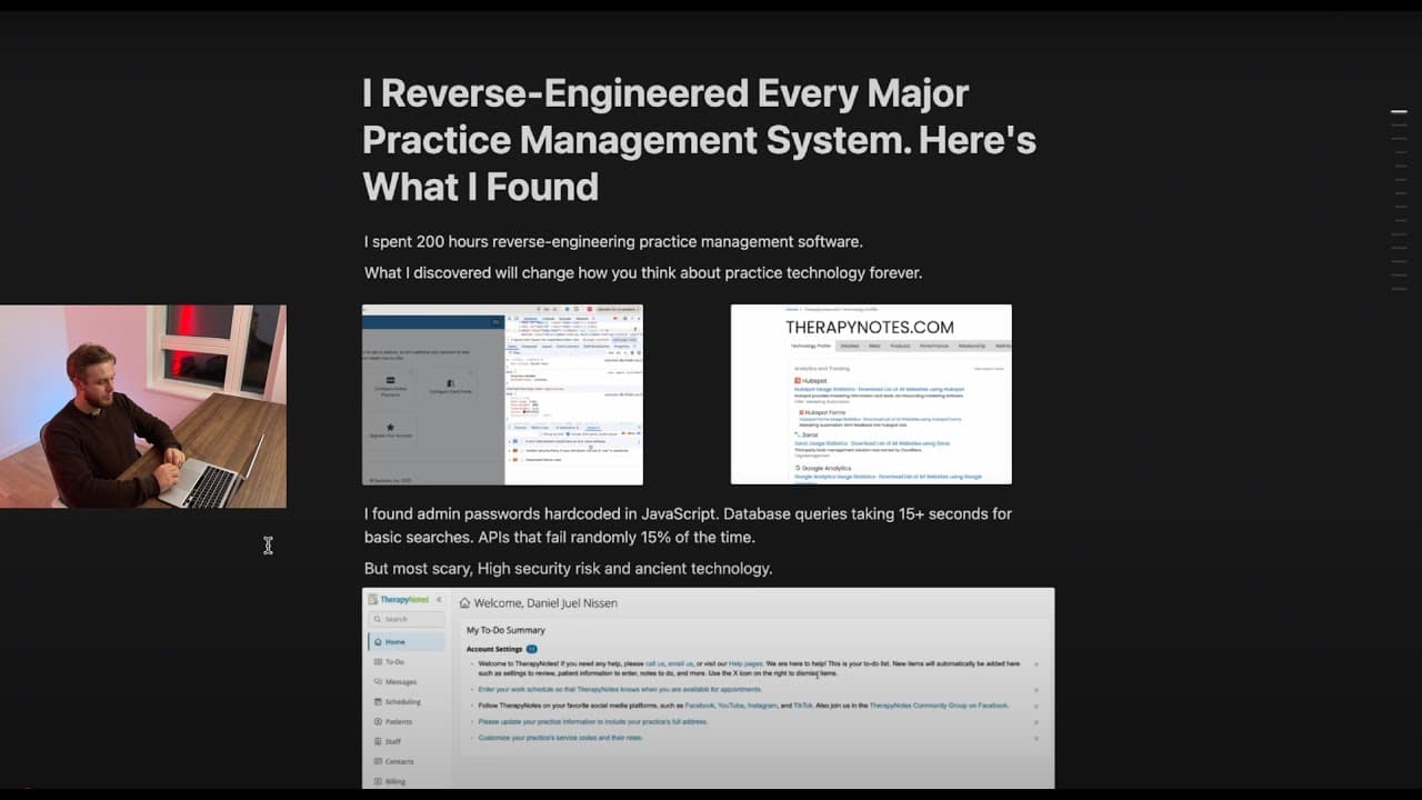 I reverse engineered every major practice management system - Here's what I found.