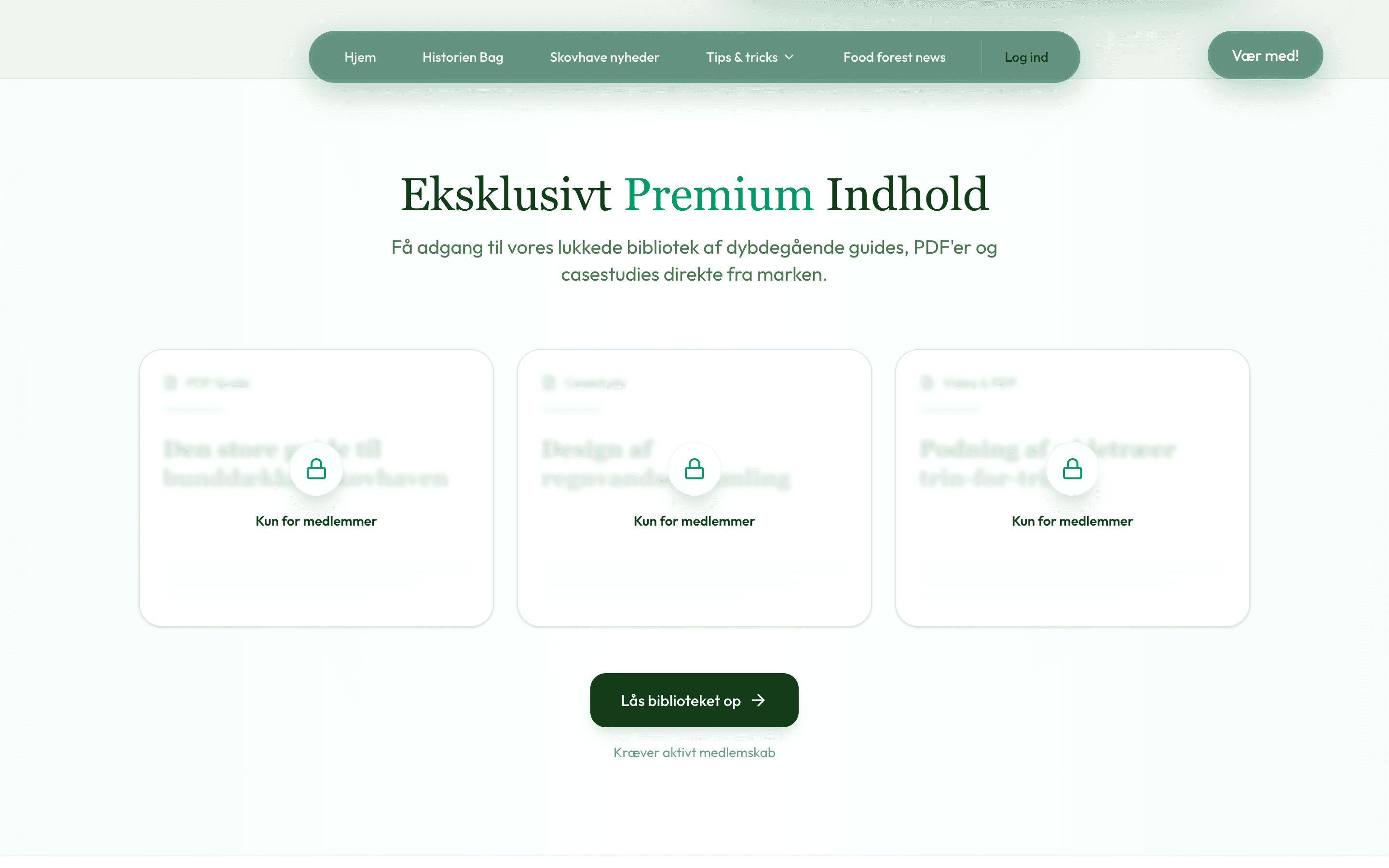 Members-only premium library